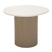 Tavolino VKH1122, Marrone, Marmo Artificiale, 46x48x39 cm