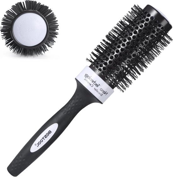Borsetto per stile e arricciare capelli - Borsetto rotondo in alluminio colorante per stile e arricciare capelli professionale (43 mm)