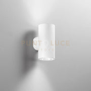APPLIQUE BIEMISSIONE LED POLO BIANCA TONDA 16W 1960LM CCT 3000K / 4000K IP65 7,8X9,9X16,2CM