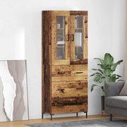 Credenza con cassetto 2 pcs Legno vecchio Legno multistrato