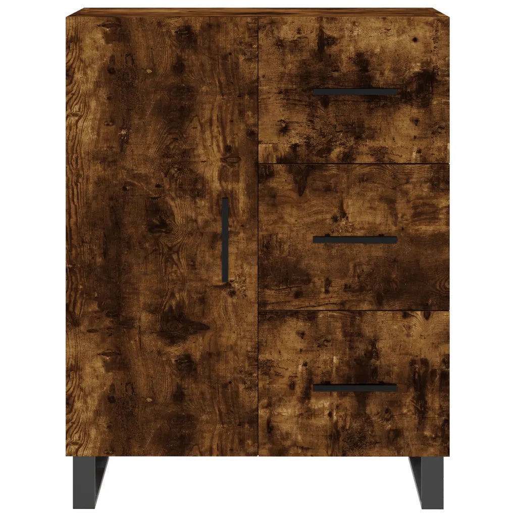 Credenza | Madia | Buffet da pranzo | Armadio da pranzo Rovere Fumo 69,5x34x180 cm in Legno Multistrato