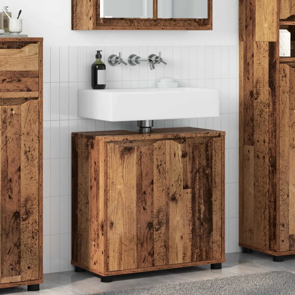 Mobile per lavabo da bagno Legno vecchio 60 x 30 x 60 cm 888755