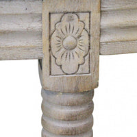 Panca Margi in Tessuto 125x45x48 h cm in Legno Beige