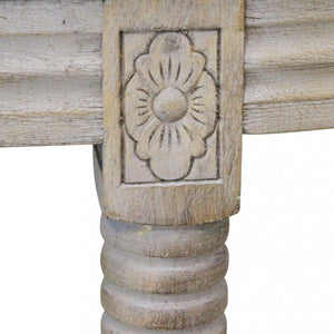 Panca Margi in Tessuto 125x45x48 h cm in Legno Beige