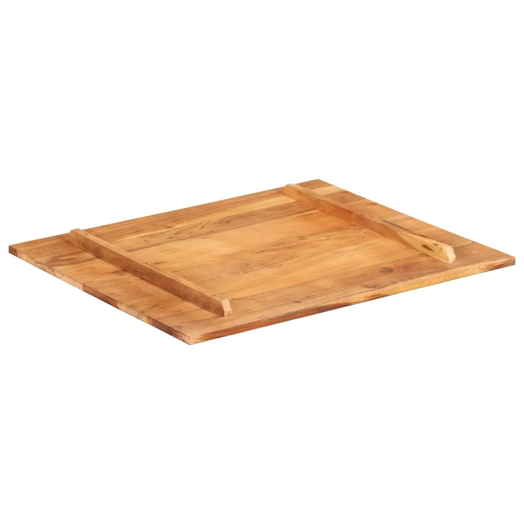 Piano Tavolo in Legno Massello di Acacia 15-16 mm 60x70 cm 285978