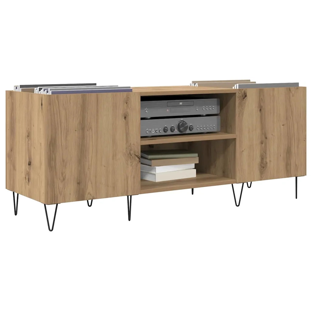 Mobile porta vinili Rovere artigianale 121 x 38 x 48 cm