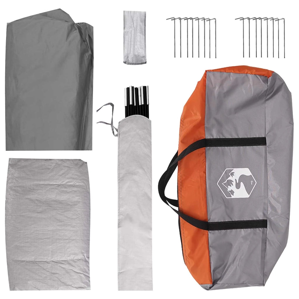 Tenda Familiare con tetto Grigio e arancione 487 x 340 x 216 cm 42028675