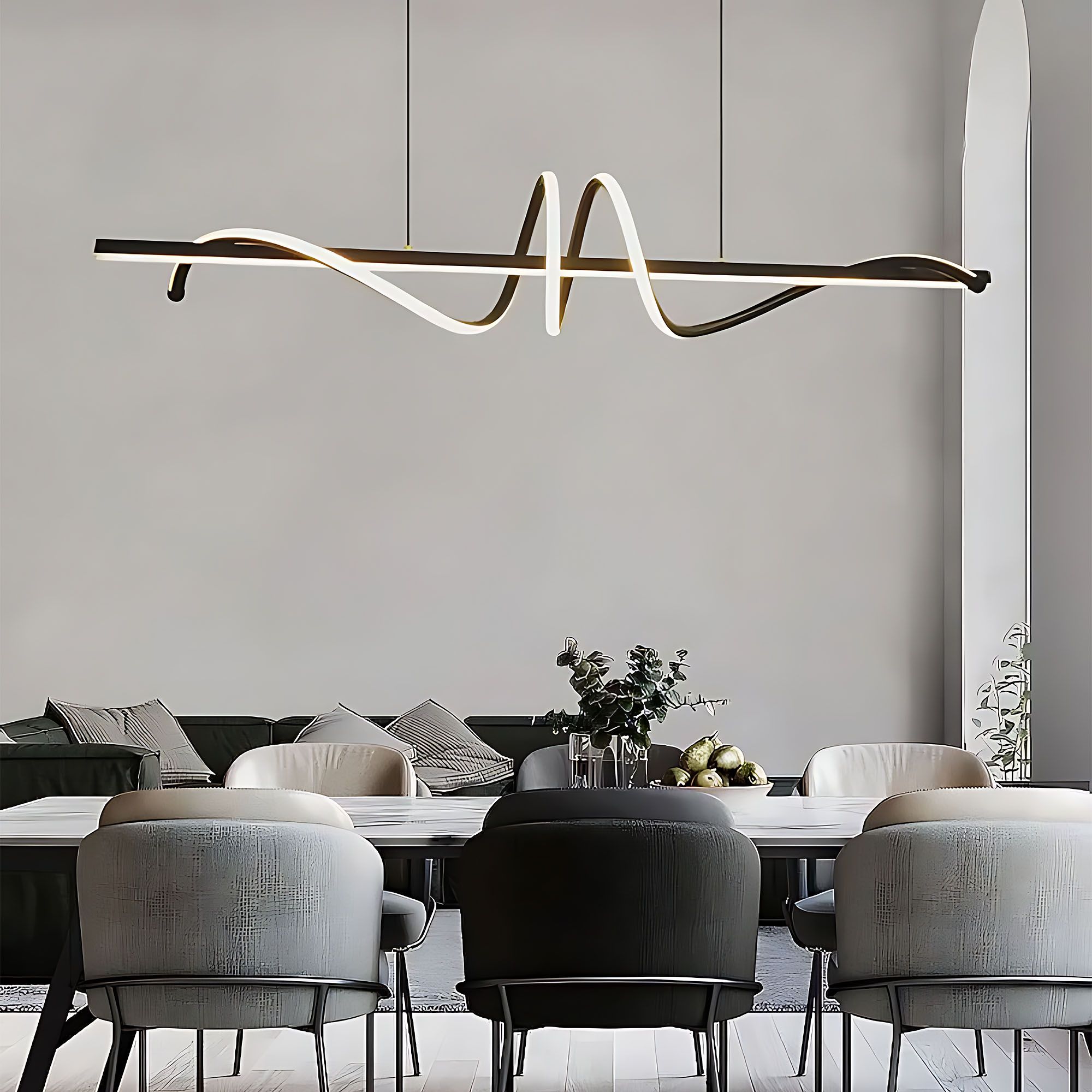 Lampa Wisząca Lhj023-cp 120 Cm Black