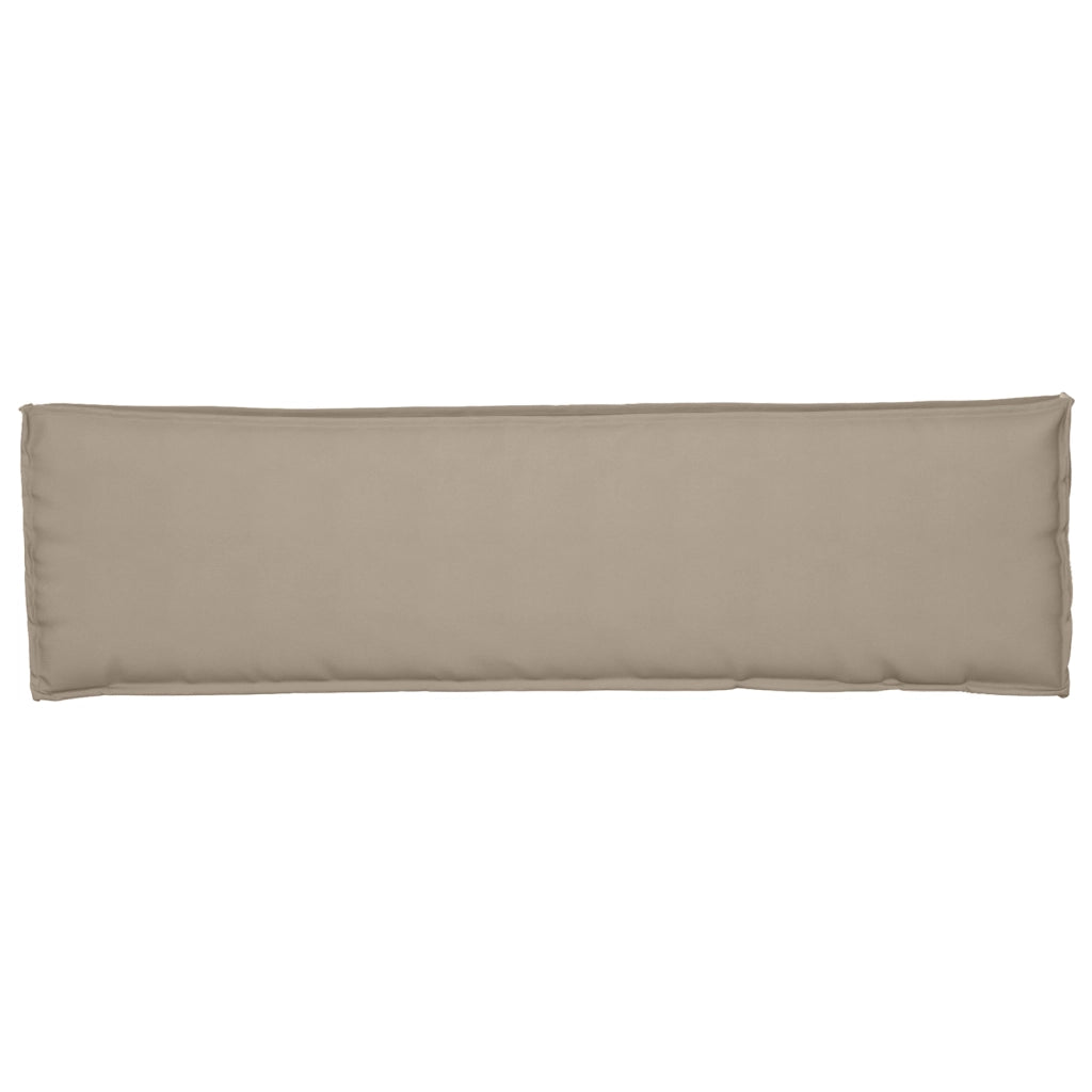 Cuscino per pallet da panchina taupe 140x40x8 cm in tessuto Oxford
