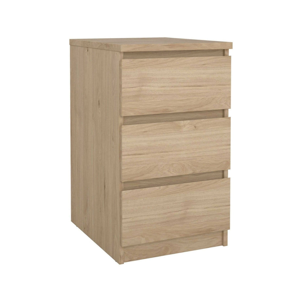 Cassettiera Accudino, Settimino multiuso, Comò camera da letto, Mobile con cassetti, 50x40 h70 cm, Rovere