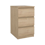 Cassettiera Accudino, Settimino multiuso, Comò camera da letto, Mobile con cassetti, 50x40 h70 cm, Rovere