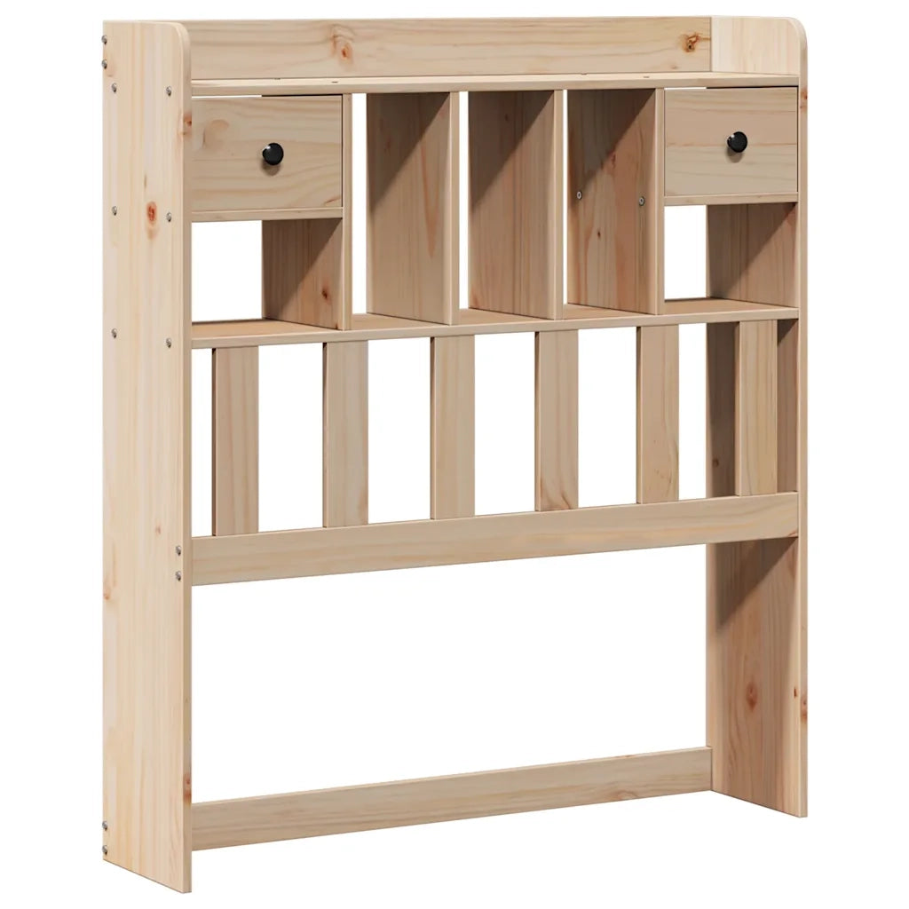 Letto Libreria senza Materasso 90x190 cm Legno Massello Pino 3321924