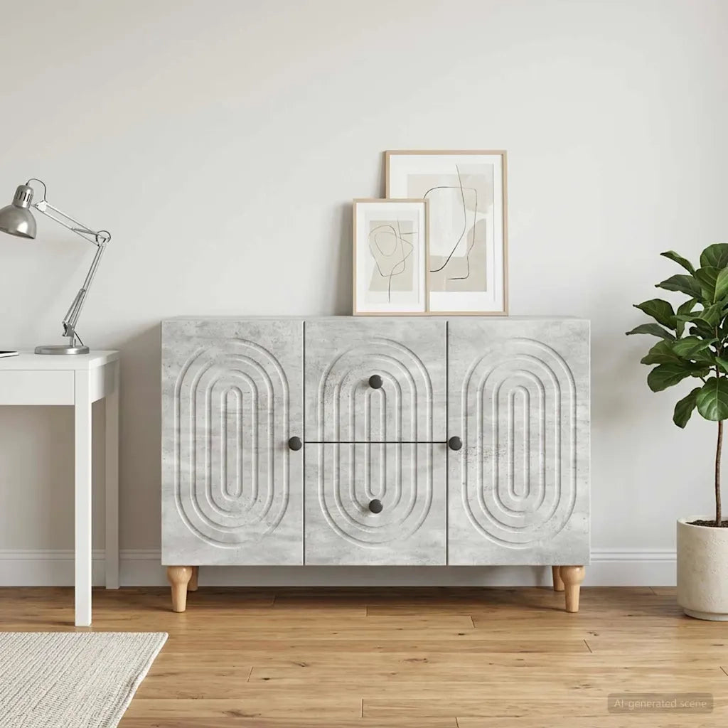 Mobile TV Grigio Cemento 89 x 34,5 x 60 cm Legno ingegnerizzato 894198