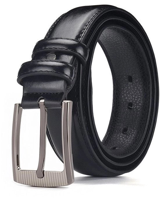 Cinturone informale in denim autentico per uomo, cinturone formale per lavoro