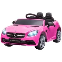 Macchina Elettrica per Bambini 3-6 Anni con Luci LED, Effetti Sonori e Telecomando, 107x62.5x44 cm, Rosa