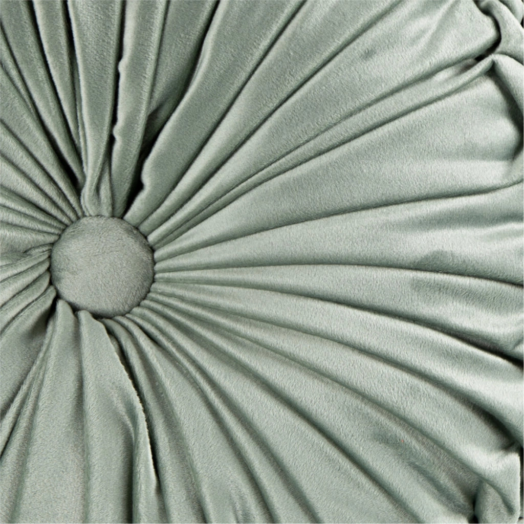 Cuscino Rotondo Zucca Effetto Velluto Circolari Per Divano Decorativo Letto 40 Cm  Verde