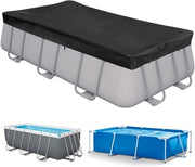 Telaio per piscina rettangolare 305 x 205 cm resistente alle abrasioni per piscine da 300 a 200 cm con corda di trazione nera