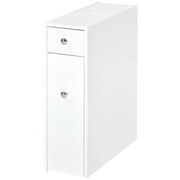 Mobiletto Bagno Stretto con 2 Cassetti e Ripiano ¨C Zephmum ¨C Bianco 17x48x58 cm
