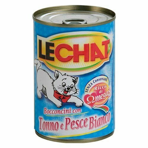LECHAT BOCCONCINI 720 GR TONNO E PESCE BIANCO