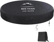 Copertura per doccia pieghevole per adulti - Portatile e circolare (Φ80 cm, nero)