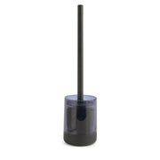 Scopino WC con ciuffo in setole d'appoggio in vetro e silicone NC33 Gedy serie NICOLE Blu