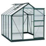 Serra da Giardino in Policarbonato Anti UV con Finestra e Porta Scorrevole, 190x252x201cm