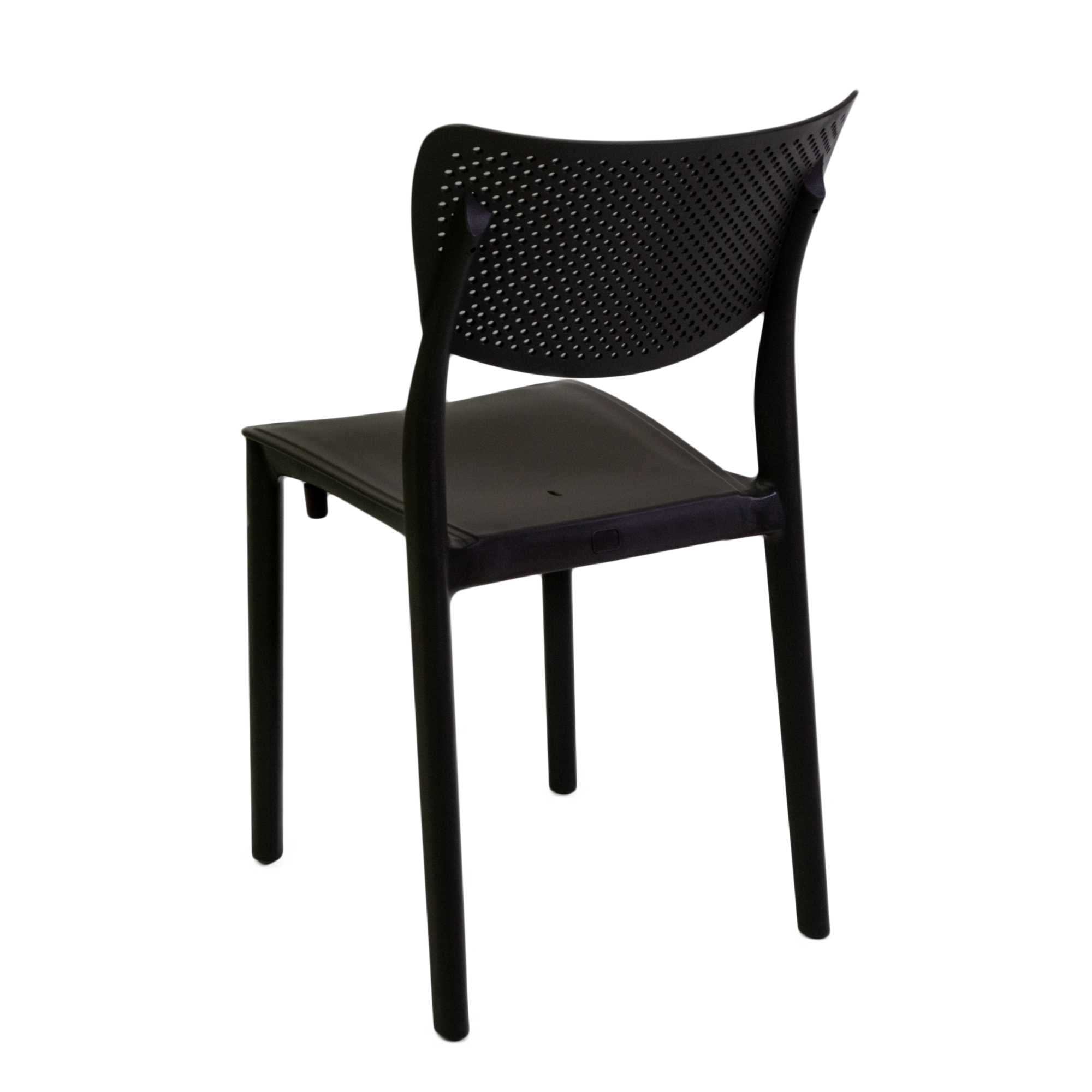 Sedia 44x53xh84 cm in Polipropilene Alezio Antracite