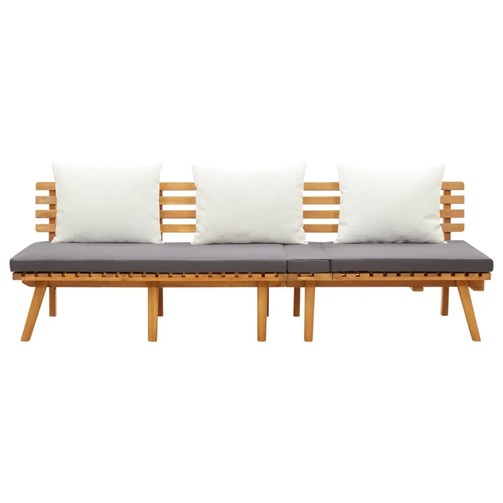 Divano Letto da Giardino 200x65 cm in Legno Massello di Acacia 316263