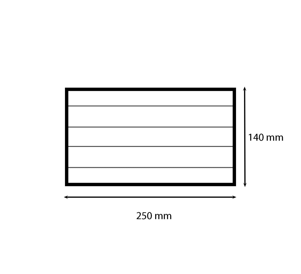 Griglia di aerazione quadrata / rettangolare in rame con retina : Dimensione - 145X145