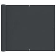 Schermo da balcone | Paravento da Balcone Nero 90 x 200 cm Oxford alu rivestito in PU