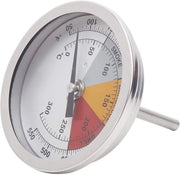 Termometro per BBQ 0-300°C - Termometro Professionale per Barbecue - Acciaio Inossidabile - Termometro 50-500°F - Scala Bimetale - Misurazioni Precise - Termometro per Barbecue