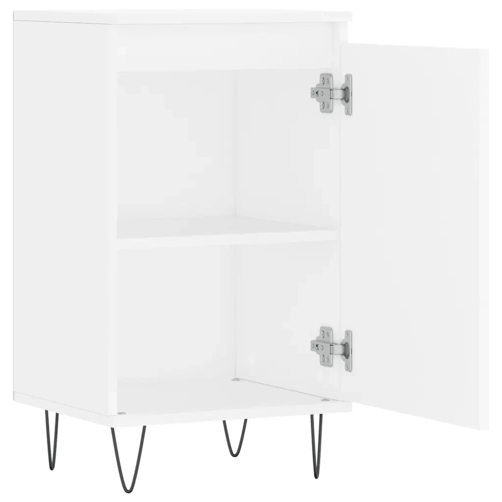 Credenze 2 pz Bianche 40x35x70 cm in Legno Multistrato 831053