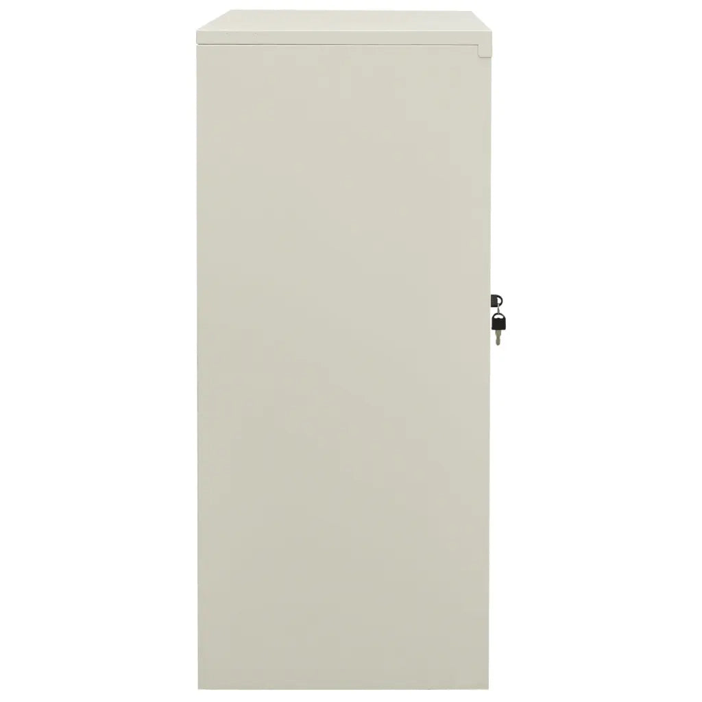 Armadio per Ufficio Grigio Chiaro 90x40x90 cm in Acciaio 335931
