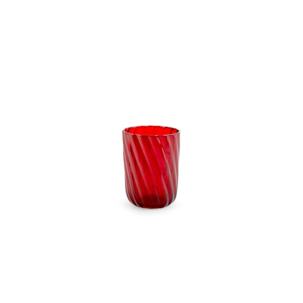 Bicchiere Vetro Borosilicato torse' rosso cl30