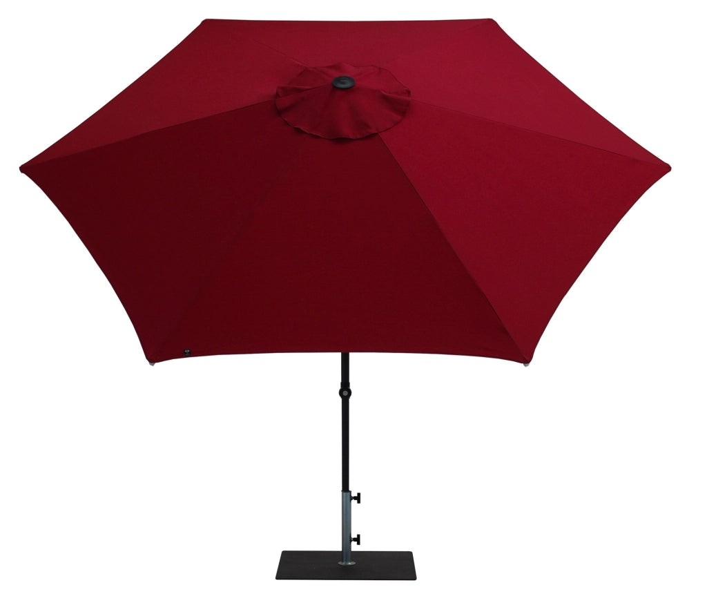 Ombrellone da Giardino Ø3 m Palo Ø38 mm in Alluminio Tessuto Olefin Trend Bordeaux