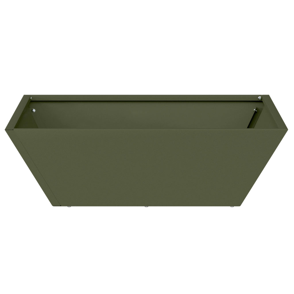 Fioriera In Metallo Verde Oliva Metallo 50 x 50 x 15 cm