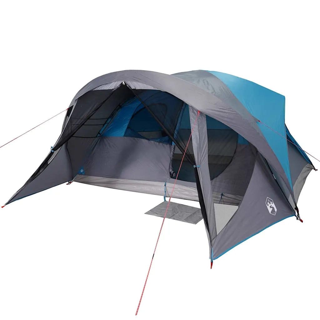 Tenda Familiare Cabina per 6 Persone-Tenda da campeggio Blu Impermeabile 326269