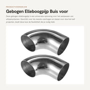 Doppio Elbow in Acciaio Inox - 90° - Tubo Curvo - 2 Stuks - 2.48" Diametro Esterno - Acciaio Inox - Anticorrosione - Scarico Tubo