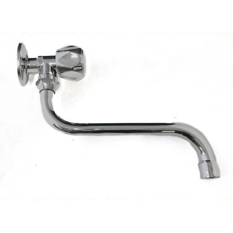 Rubinetto snodato in ottone cromato pesante da 1/2
