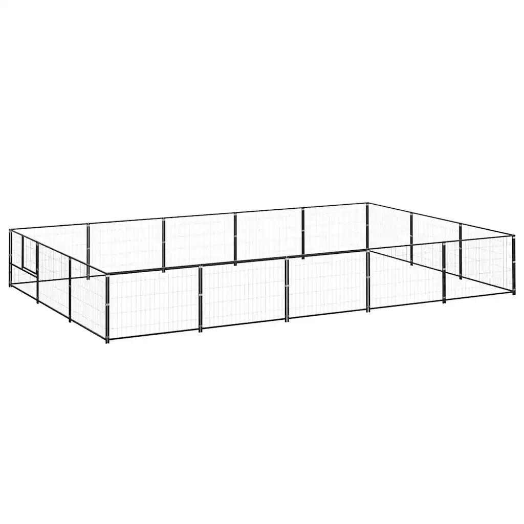 Gabbia per Cani Nera 15 mÂ² in Acciaio cod mxl 49238