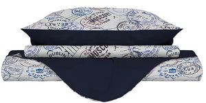 Copripiumino 1 Piazza e Mezzo con Federe Stampato in Microfibra Travel Life