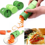 Trade Shop - Veggie Twister Affettatrice A Spirale Frutta E Verdura Grattugia Tagliaverdure -