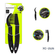 Trade Shop - Kit 2 Spazzole Pennello Pulizia Manutenzione Catena Pignoni Volano Bici Xc-2526 -