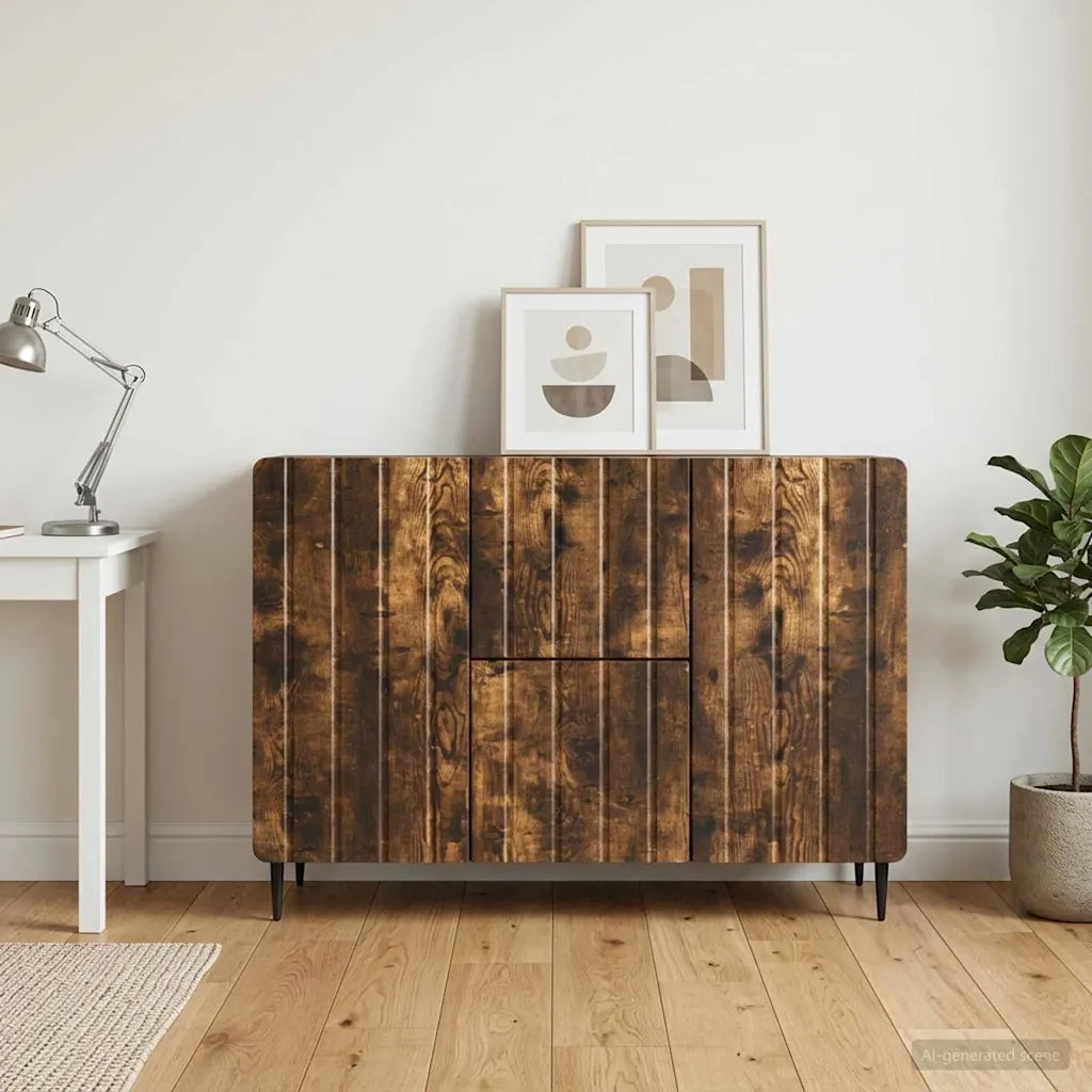 Credenza Rovere Fumo 89 x 34,5 x 62 cm Legno ingegnerizzato 894430