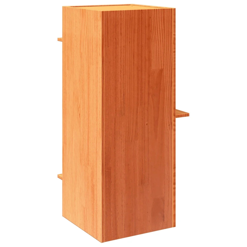 Cuccia per Gatti Marrone Cera 43x43x90cm Legno Massello di Pino 859300