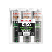 KIT 3 CARTUCCE S3011 SIGILLANTE ACRILICO GRIGIO