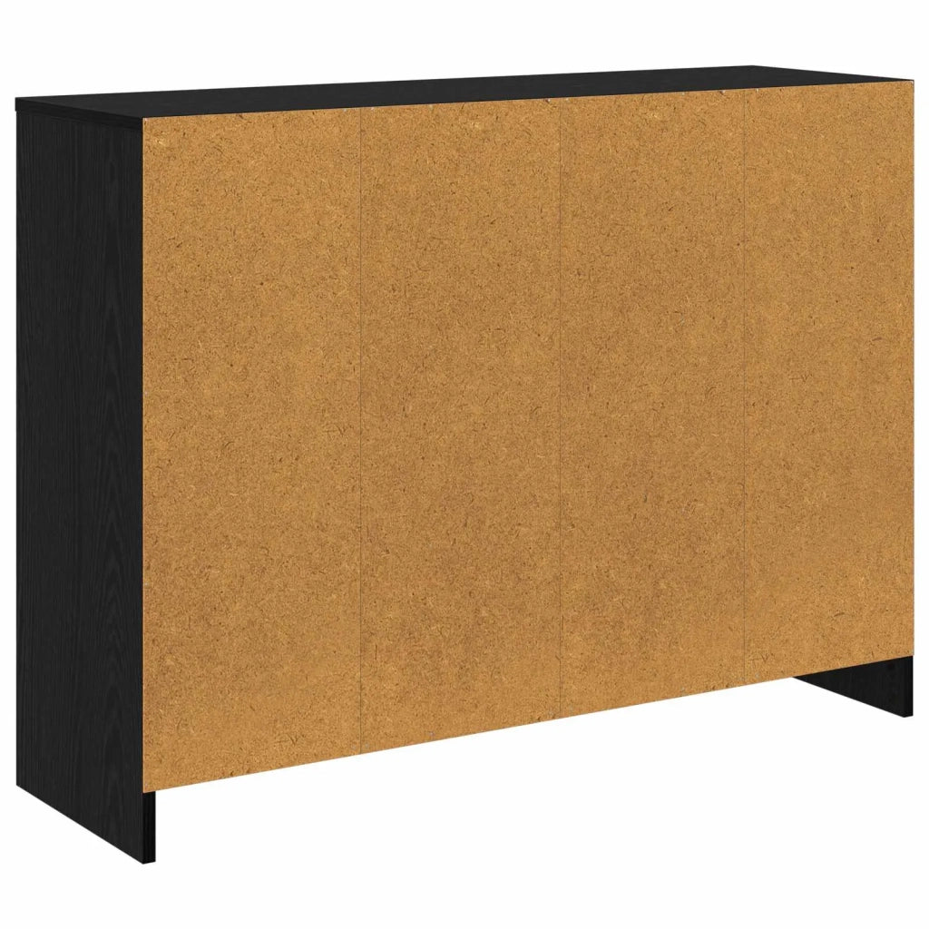 Credenza con cassetto Rovere Nero 102 x 32 x 73,5 cm 8000517