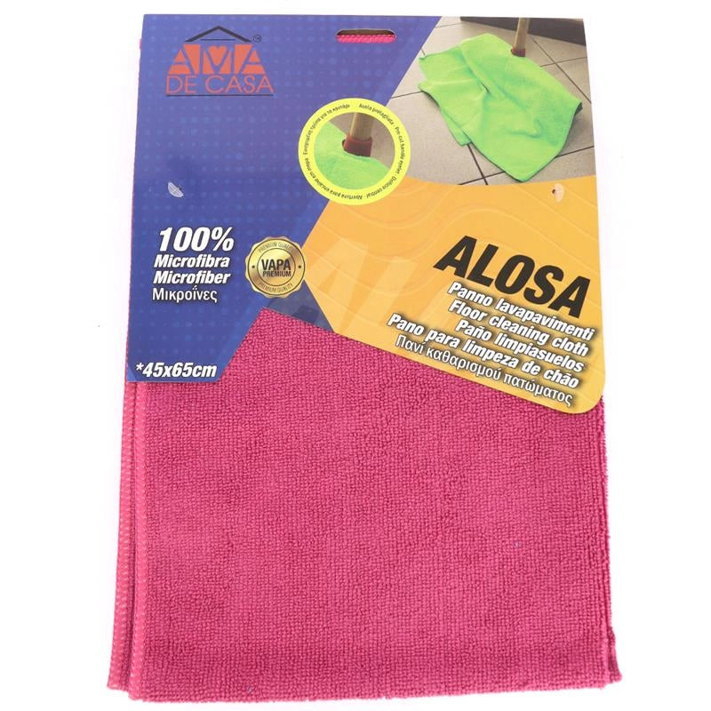 PANNO LAVAPAVIMENTI ALOSA 100% MICROFIBRA 1PZ 45X65 CM ASSORTITO
