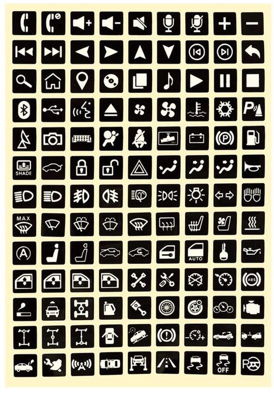 Etichette autoilluminanti a base PET - Sticker autoilluminanti - Etichette adesive autoilluminanti - Materiale PET duraturo - Facili da installare - Ricordo: assorbe la luce - Etichette autoadesive