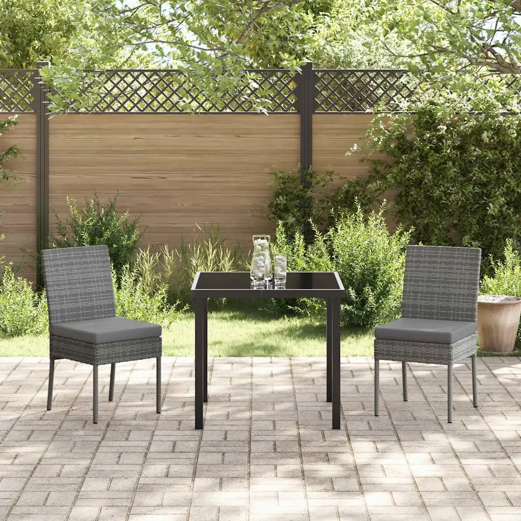 Set da Pranzo per Giardino 3 pcs Grigio 3379212